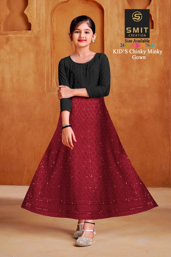 CHINKY MINKY Festive Wear Wholesale Kids Gown Collection